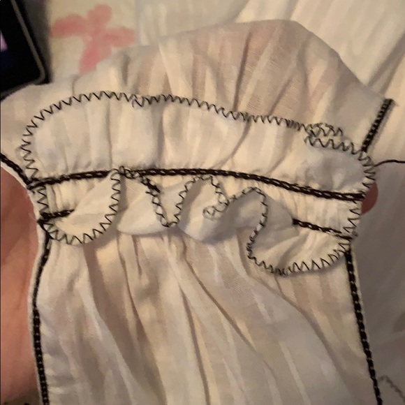 White Dress with Ruffles and Lace Detailing NWT - Picture 4 of 5